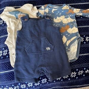 Carter's Blue and Cream Kids Matching Set